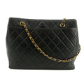 Chanel Matlasse Turnlock Coco Mark Lambskin Timless Classic Tote Bag #2679 by Bolt Boutique