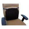 Alera Cooling Gel Memory Foam Backrest, Two Adjustable Chair-Back Straps, 14.13 x 14.13 x 2.75, Black