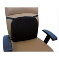 Alera Cooling Gel Memory Foam Backrest, Two Adjustable Chair-Back Straps, 14.13 x 14.13 x 2.75, Black