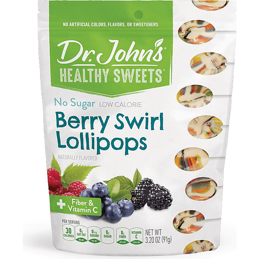 Dr. John's Berry Swirl Sugar Free Lollipop by Pasteur Pharmacy
