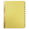 Universal Deluxe Preprinted Plastic Coated Tab Dividers with Black Printing, 12-Tab, Jan. to Dec., 11 x 8.5, Buff, 1 Set