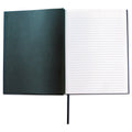 Universal Casebound Hardcover Notebook, 1 Subject, Wide/Legal Rule, Dark Blue Cover, 10.25 x 7.63, 150 Sheets