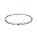 2.9mm 14k White Gold Heart Anklet by Bids.com