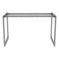 Alera Open Office Desk Series Adjustable O-Leg Desk Base, 47.25 to 70.78w x 23.63d x 28.5h, Silver