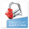 Cardinal FreeStand Easy Open Locking Slant-D Ring Binder, 3 Rings, 4" Capacity, 11 x 8.5, White