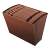Pendaflex Earthwise by Pendaflex Recycled Indexed Expanding File, 21 Sections, 1/12-Cut Tabs, Letter Size, Red Fiber