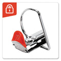 Cardinal XtraLife ClearVue Non-Stick Locking Slant-D Ring Binder, 3 Rings, 3" Capacity, 11 x 8.5, Black