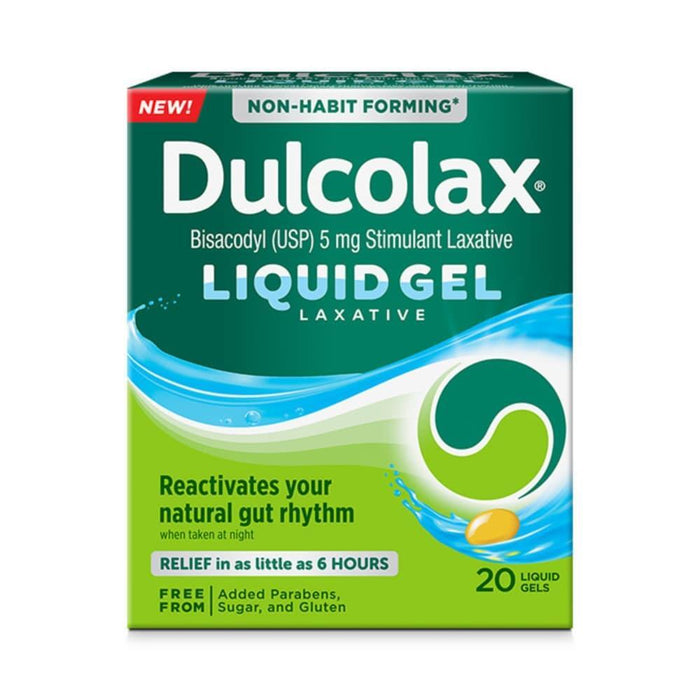 Dulcolax Stimulant Laxative Liquid Gels For Constipation Relief by Pasteur Pharmacy