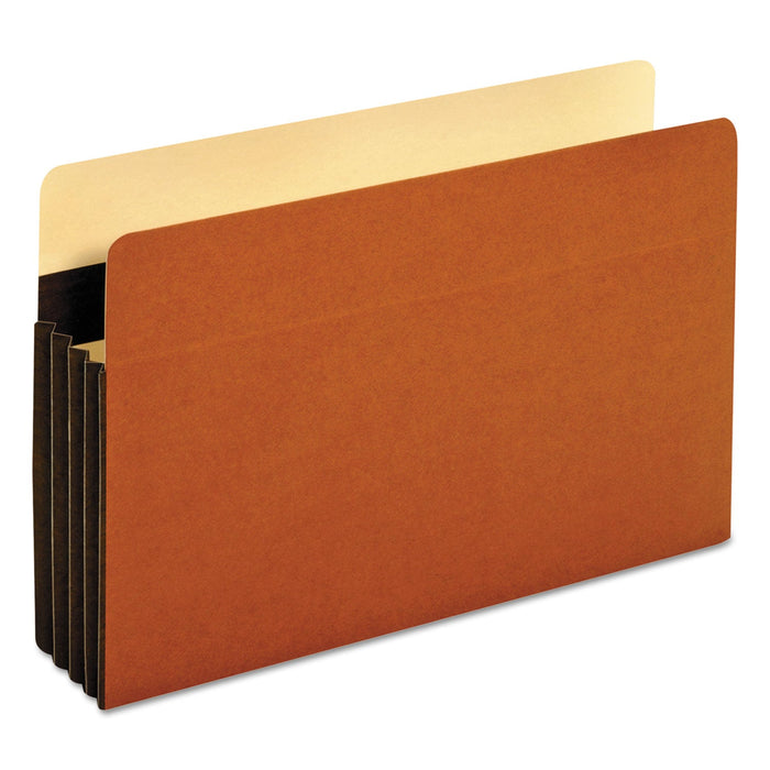Pendaflex Heavy-Duty File Pockets, 3.5" Expansion, Legal Size, Redrope, 25/Box
