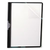 Oxford Ready Clip No-Punch Report Cover, ReadyClip Fastener, 8.5 x 11, Clear/Black