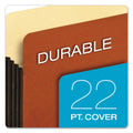 Pendaflex File Pocket with Tyvek, 3.5" Expansion, Letter Size, Redrope, 10/Box
