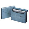 Pendaflex Expanding Poly Files, 3.5" Expansion, 13 Sections, Hook/Loop Closure, 1/6-Cut Tabs, Letter Size, Blue