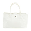 Chanel Caviar Skin White Executive 2-Way Tote Bag -#2698 by Bolt Boutique