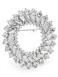 Charter Club Silver-Tone Multi-Crystal Wreath Pin by Vanessa Jane