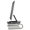 Allsop Metal Art Jr. Monitor Stand, 14.75" x 11" x 4.25", Pewter, Supports 40 lbs