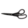 Universal Industrial Carbon Blade Scissors, 8" Long, 3.5" Cut Length, Black/Gray Straight Handle