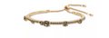 Inc Gold-Tone Black Stud Slider Bracelet, Black by Vanessa Jane