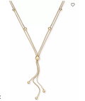 Alfani Beaded Double Strand Lariat Necklace, 24 + 2 Extender by Vanessa Jane