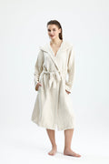Muslin Beige Bathrobe by NoaPure.com
