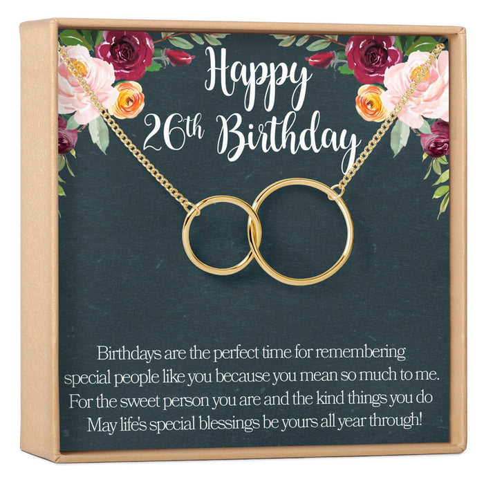 26th Birthday Necklace by Dear Ava