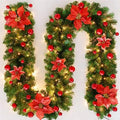 2.7 Meter Christmas Rattan Garland Decorative by DailySale
