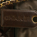 Chanel Matlasse Brown Bucket Bag Canvas / Lambskin Shoulder Bag by Bolt Boutique