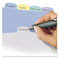 Avery Write and Erase Durable Plastic Dividers with Slash Pocket, 3-Hold Punched, 8-Tab, 11.13 x 9.25, Assorted, 1 Set