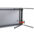 Iceberg Maxx Legroom Wood Folding Table, Rectangular Top, 72w x 30d x 29.5h, Gray/Charcoal