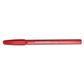 Paper Mate InkJoy 100 Ballpoint Pen, Stick, Medium 1 mm, Red Ink, Red Barrel, Dozen