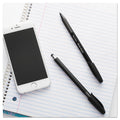 Paper Mate InkJoy 100 Ballpoint Pen/Stylus, Stick, Medium 1 mm, Black Ink, Black Barrel, Dozen