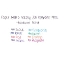 Paper Mate InkJoy 300 RT Ballpoint Pen Retractable, Medium 1 mm, Assorted Ink and Barrel Colors, 8/Pack