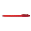 Paper Mate InkJoy 100 Ballpoint Pen, Stick, Medium 1 mm, Red Ink, Red Barrel, Dozen