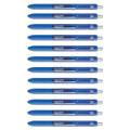 Paper Mate InkJoy Gel Pen, Retractable, Micro 0.5 mm, Blue Ink, Blue Barrel, Dozen