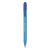 Paper Mate InkJoy 100 RT Ballpoint Pen, Retractable, Medium 1 mm, Blue Ink, Blue Barrel, Dozen