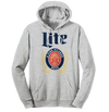 Miller Lite Logo Hooded Sweatshirt - Gray