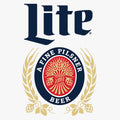 Miller Lite Beer Long Sleeve T-Shirt - White by Tee Luv
