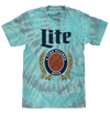 Miller Lite Beer Tie Dye T-Shirt - Coral Reef Tie Dye