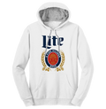Miller Lite Logo Hooded Sweatshirt - Gray by Tee Luv