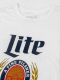 Miller Lite Logo T-Shirt - White by Tee Luv