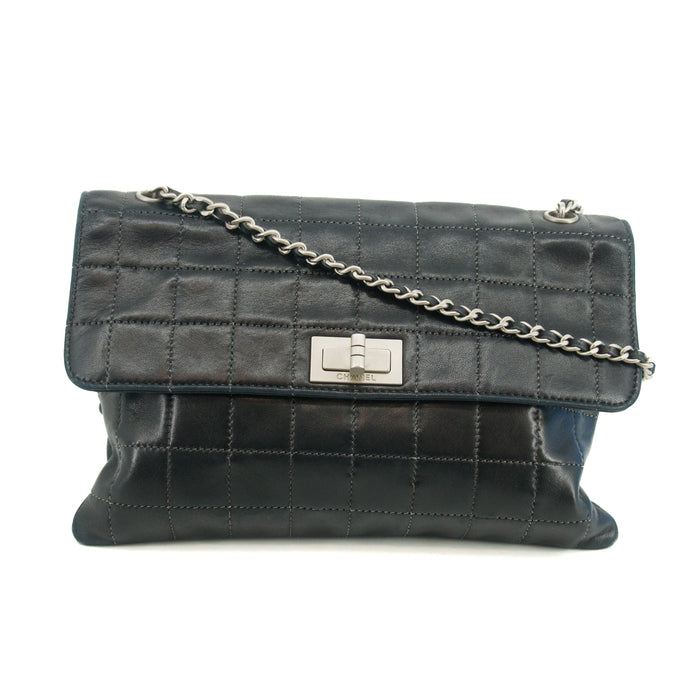 Chanel Chocolate Bar Flap Mademoiselle Black Shoulder Bag 6 Series #2705 by Bolt Boutique