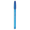 Paper Mate InkJoy 100 Ballpoint Pen, Stick, Medium 1 mm, Blue Ink, Blue Barrel, Dozen