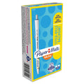 Paper Mate InkJoy 700 RT Ballpoint Pen, Retractable, Medium 1 mm, Blue Ink, White/Blue Barrel, Dozen