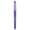 Paper Mate Point Guard Flair Felt Tip Porous Point Pen, Stick, Medium 0.7 mm, Purple Ink, Purple Barrel, Dozen
