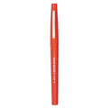 Paper Mate Point Guard Flair Felt Tip Porous Point Pen, Stick, Medium 0.7 mm, Red Ink, Red Barrel, Dozen