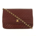 Chanel CC Lambskin Single Flap Burgundy Shoulder Bag #2709 by Bolt Boutique