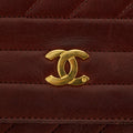Chanel CC Lambskin Single Flap Burgundy Shoulder Bag #2709 by Bolt Boutique