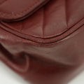 Chanel CC Lambskin Single Flap Burgundy Shoulder Bag #2709 by Bolt Boutique