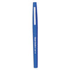 Paper Mate Point Guard Flair Felt Tip Porous Point Pen, Stick, Medium 0.7 mm, Blue Ink, Blue Barrel, Dozen