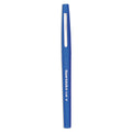 Paper Mate Point Guard Flair Felt Tip Porous Point Pen, Stick, Medium 0.7 mm, Blue Ink, Blue Barrel, Dozen