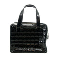 Chanel Chocolate Bar Black Patent Bowling Bag #2710 by Bolt Boutique